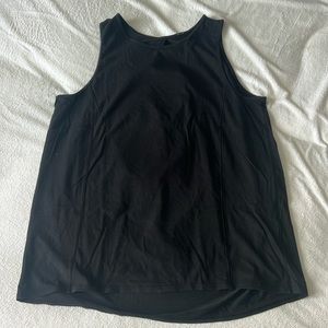 Black Lululemon tank with open back size 8 black